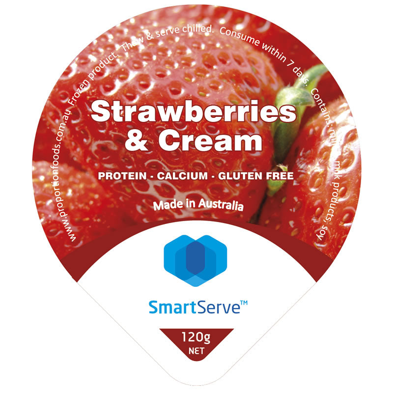SmartServe™ Strawberries & Cream Custard - Ezy Foods